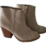 Hush Puppies  Axelle Dewey Beige leather Ankle Booties Size 6.5M Photo 8