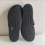 Mephisto  Helen Black Paint Leather & Cork Slip On Sandals Size 40 Photo 5