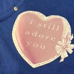 Boys Lie Women’s Blue Sleeveless Grommet Top with Heart Graphic Image - Size M Photo 1