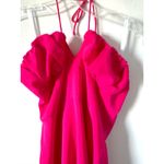 Revolve Superdown  Halter Low Cut Mini Dress Bright Pink Size Small NEW Photo 4
