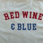 Francesca’s playful patriotic American red, wine blue Fourth of July theme top S Photo 6