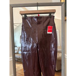Spanx  Faux‎ Leather Leggings Women's Size XL Brown Photo 2