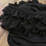 Juicy Couture  black ruffled bandeau One piece swimsuit with side charms size P Photo 5