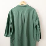 TUCKERNUCK POMANDER PLACE | Green Polly Oxford Shirt Dress Collared | Size XXL Photo 5