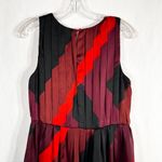 Jennifer Lopez  Size 6 Dress A Line Red Sleeveless‎ Knee Length Pleated 1540 Photo 4