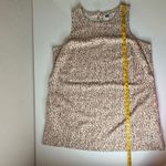 Old Navy  Animal Printed Linen Blend Mini Shift Dress Size 2X Neutral Boho Resort Photo 9