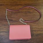 Emporio Armani NWOT  Coral Pink Leather Chic Girlcore Edgy Girly Work Crossbody Photo 3