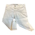 Jordache Women's Skinny Crop White Pants Size 16 Sku 2539 Photo 2