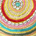 NEW Muche Muchette Milagro Braided Straw Round Shoulder Handbag Beige One Size Photo 3