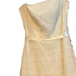 BCBG Maxazria cream tiered tile tule maxi wedding gown special occasion formal Photo 6
