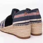 Tory Burch Catalina 3 50MM Striped Canvas/Elastic Espadrille in Navy Multi Photo 1