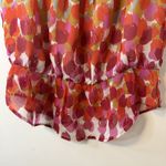 Black Rainn Womens Top Sheer Multicolor Sz S Sleeveless Peplum Blouse Fairy Boho Photo 4