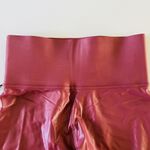 CARBON38 Metallic Dark Pink High Rise 7/8 Leggings Photo 3