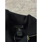 White House | Black Market Long Sleeve Zip Neck Stripe Poncho size M/L NWT Photo 4