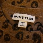 ❤️ Whistles sparkly glitter cheetah leopard fine knit sweater Brown Size XS Photo 1