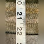 Cambridge Dry Goods Earthy Colors Striped Sweater 100% Wool full zip size Small Green Photo 9