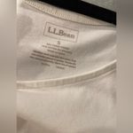 L.L. Bean Size S White Scoop Neck Cotton Stretch Tank Top Photo 7