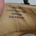 BIZA AZTEC 2 GRAY SUEDE LEATHER EMBOSSED FLORAL BOHO SNEAKERS WOMENS 41 Size 10 Photo 6