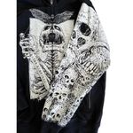 The Hundreds  x Riddick Art - Zip Front Hoodie in Black & White Photo 1