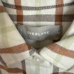 Everlane NEW Cotton Oversized Flannel Boxy Oxford Shirt in Plaid XS Photo 4