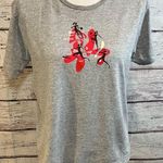 Reebok  T-Shirt 100% Cotton Women's Sports Graphic Gray-Large Photo 0