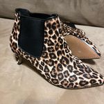 Clarks Leopard Print Ankle Boots Size 8 – Pointed Toe Slip-On Booties Photo 1