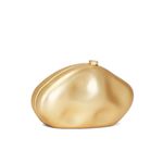 Cult Gaia The Caldera Clutch Matte Brass Gold Bag Photo 3