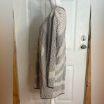 Nic+Zoe  Black and Cream Printed Faux Leather Trim Zip Front Dress Size Medium Photo 4