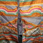 Adrianna Papell 8 Silk Vibrant Elegant Southwestern Waist Jacket Photo 3