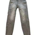 Old Navy Mid Rise Rock Star Gray Wash Denim Raw Hem Jeans Photo 3