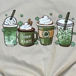 Gildan St. Patrick’s Day Coffee Cups Tan X-Large Womens T-Shirt Photo 1