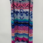 Metaphor ‎ V neck multicolor multiprint maxi dress, size XL Photo 0