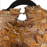 Hudson Madison and  SMOCKED WITH RUFFLE NECK TOP Long sleeve dress size medium Photo 3