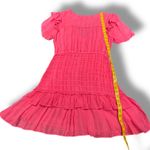 Love Shack Fancy  Rena Ruffle Mini Dress Smocked Waist V-Neck Party Cocktail Med‎ Photo 5