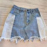 Free People two toned denim skirt Photo 0