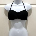 Robin Piccone  Black Halter Crochet Bikini Top Photo 0