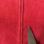 Juicy Couture VTG Y2K Terry Red Track Jacket Couture Conquers All Medium Hood Photo 8