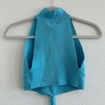 Camila Coelho Turquoise Knit Cropped Tank Photo 3