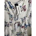 Lumiere Dress Womens Small Floral Smocked Waist Long Sleeve Urban Outfitters White Photo 4