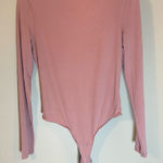 Elodie  Dusty Pink Long Sleeve Bodysuit Photo 0