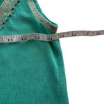 Nanette Lepore  Beaded Y2K Tank Top Small Sea Foam Green Beach Boho Festival Photo 5