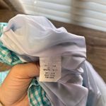 Amanda Uprichard Amanda‎ Uprichard teal gingham sleeveless dress size large Photo 4