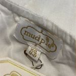 Mud Pie  XS Laurel one shoulder dress white lined cotton poplin eyelet embroidery Photo 11