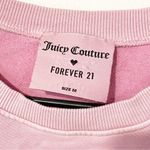 Juicy Couture Forever 21 x  Size Medium Cropped Tie Waist Crewneck Sweatshirt Photo 3