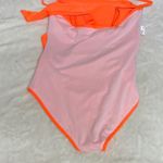 Vibrant Orange One Piece Swimsuit Size L Photo 8