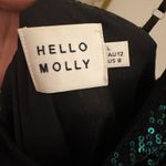 Hello Molly Green Sequin Mini Dress Photo 3