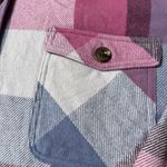 Maurice's  Pink Plaid Twill Jacket Shacket with Pockets; button up shirt; size XXL Photo 7