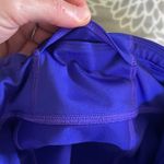 Athleta  Purple Capri Workout Leggings Mesh Panel Size Large Performance It Girl Photo 2