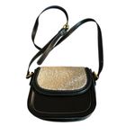 Antik Kraft  Black and Gold Crossbody Bag Photo 0