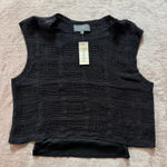 Sunday in Brooklyn Black Sleeveless Tank Ruffles Top Size One Size Photo 0